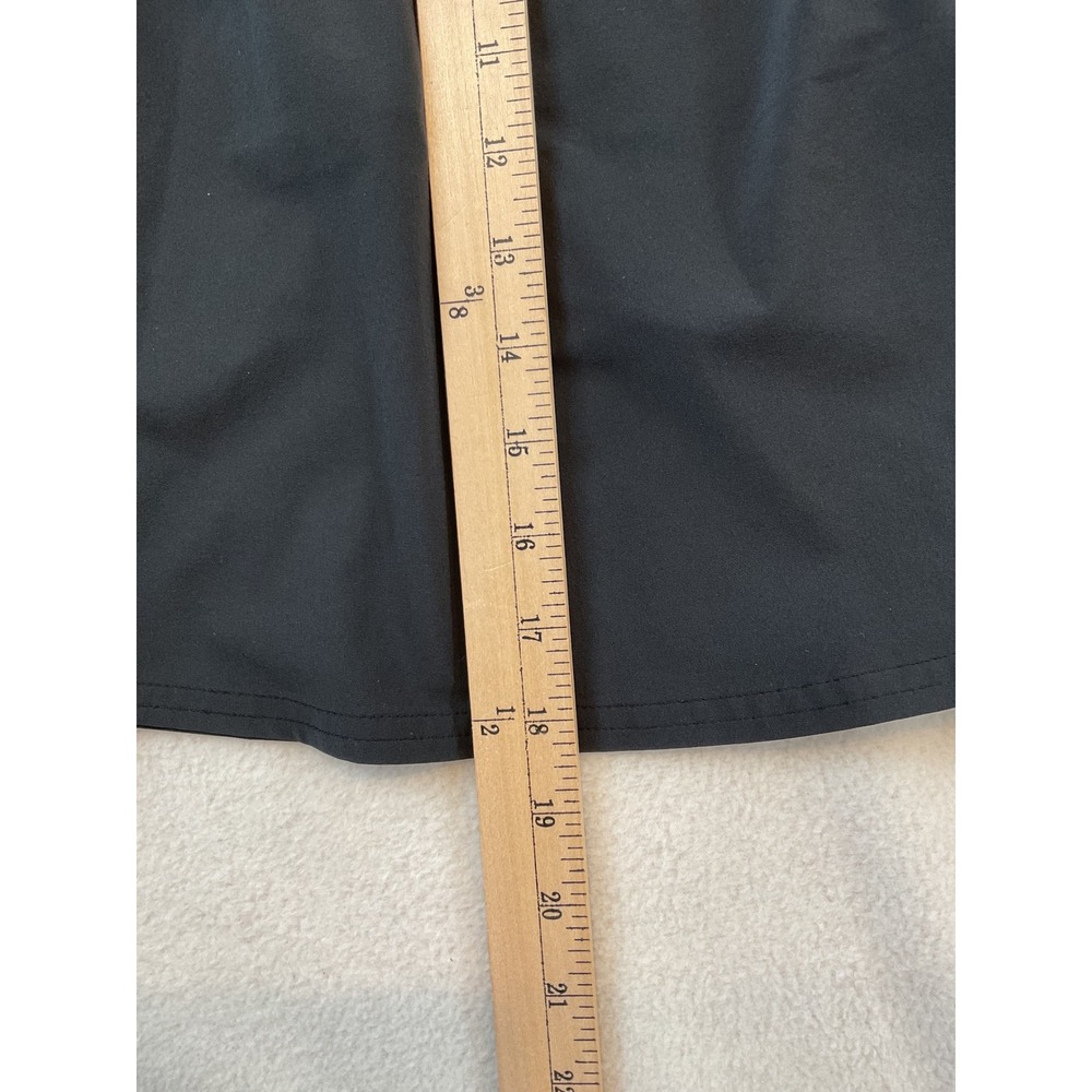 Athleta Womens Black Athletic Skort Side Zip Back Pocket Size 12 Golf Tennis - Picture 4 of 8